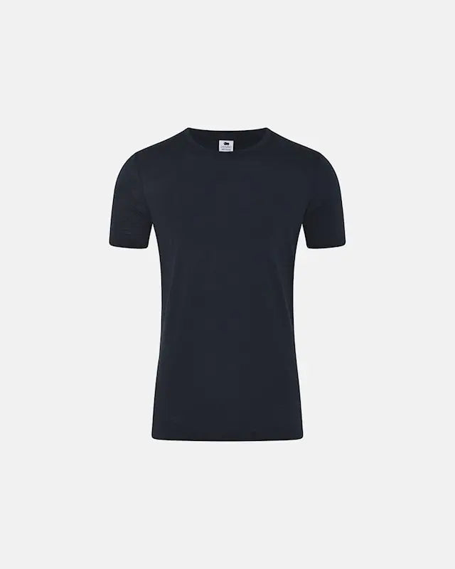 DOVRE Mens Wool Light T-Shirt 140g (Black)
