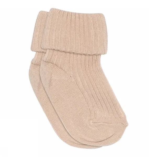 Cotton rib socks in soft breathable knit for everyday comfort and gentle wear