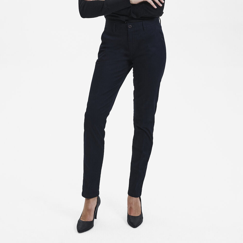 Sunwill Dömubuxur Chino Modern fit, Dark Navy