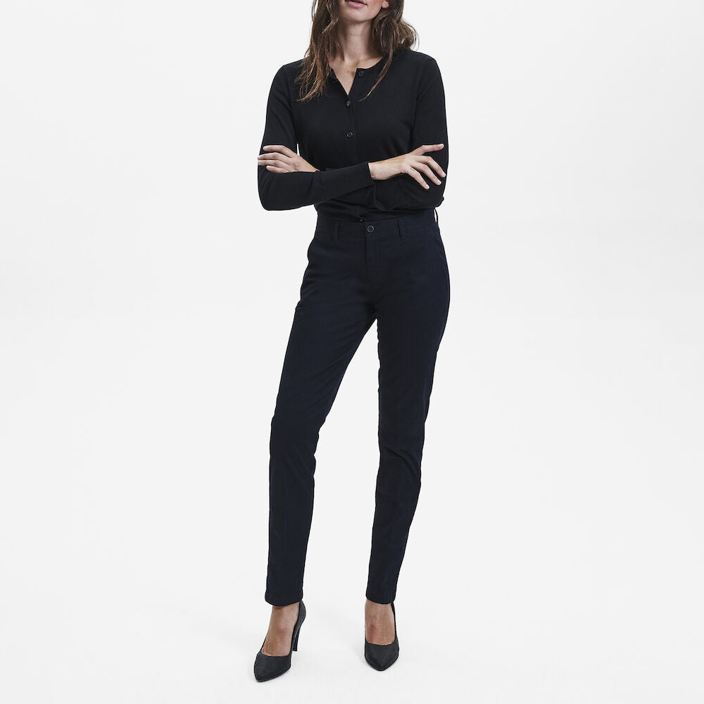 Sunwill Dömubuxur Chino Modern fit, Dark Navy
