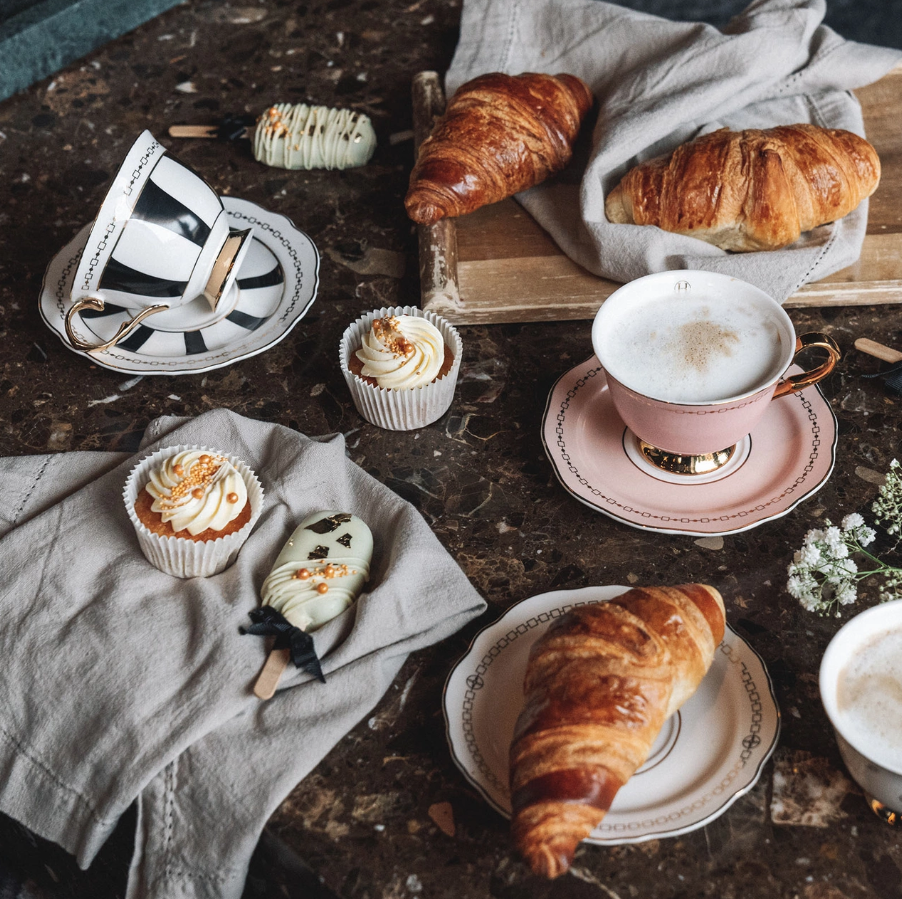 Anima Cielo Rosa bolli með undirskál