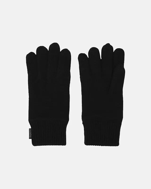 DOVRE Mens Wool Gloves (Black)