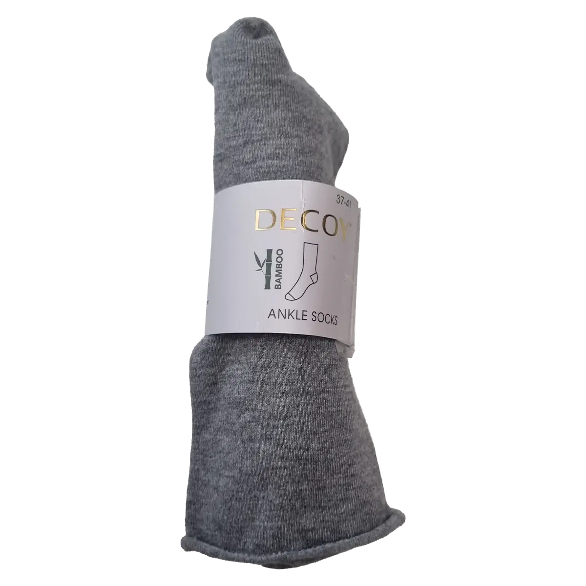 Decoy ankle sock fine knit bam (Light grey melange)