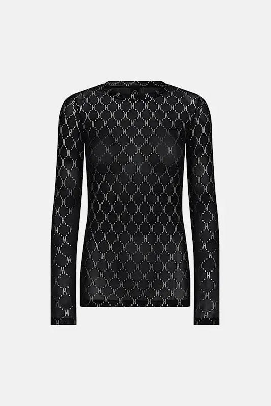 HYPETHEDETAiL blússa með gráu prenti