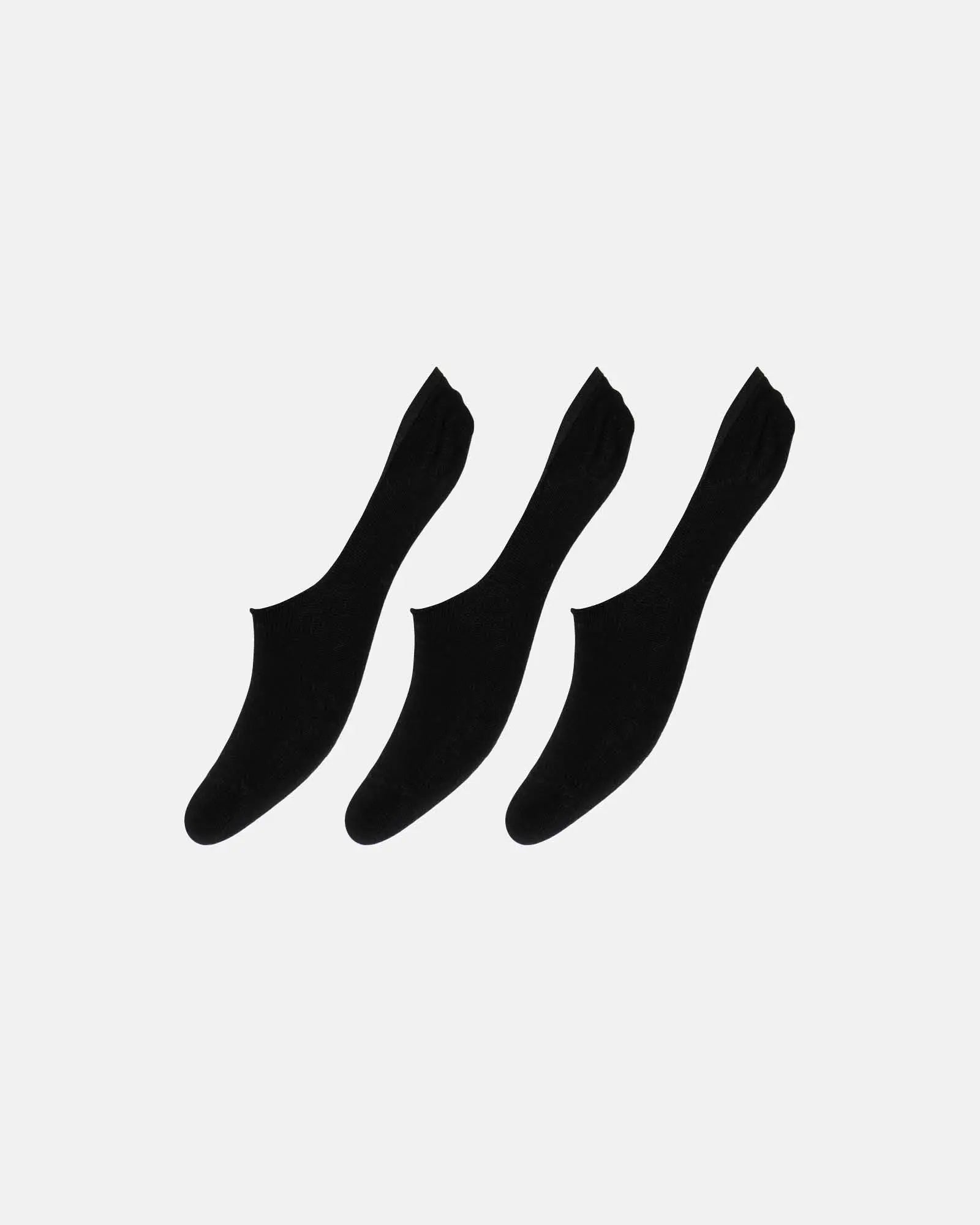 DECOY footies thin bamboo 3pk (Black)