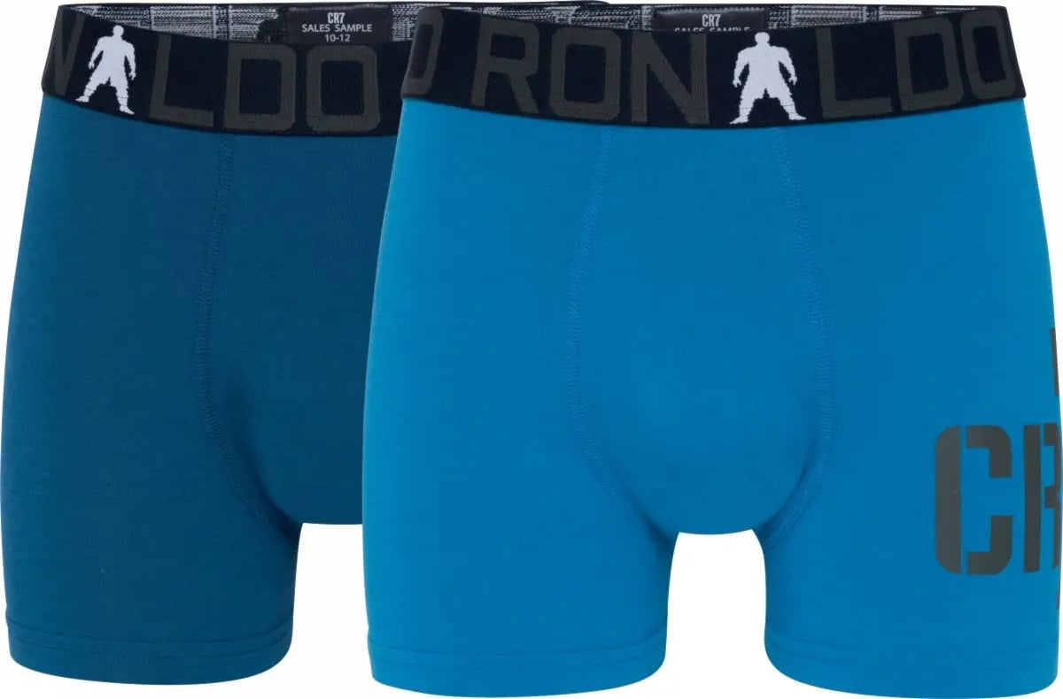 CR7 Boy's Trunk 2-pack Bamboo (Blue)