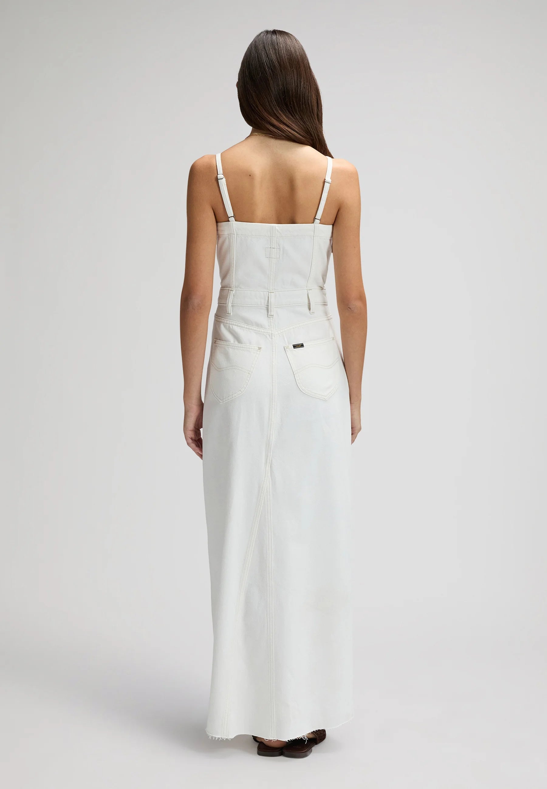 Slim Maxi Denim kjóll