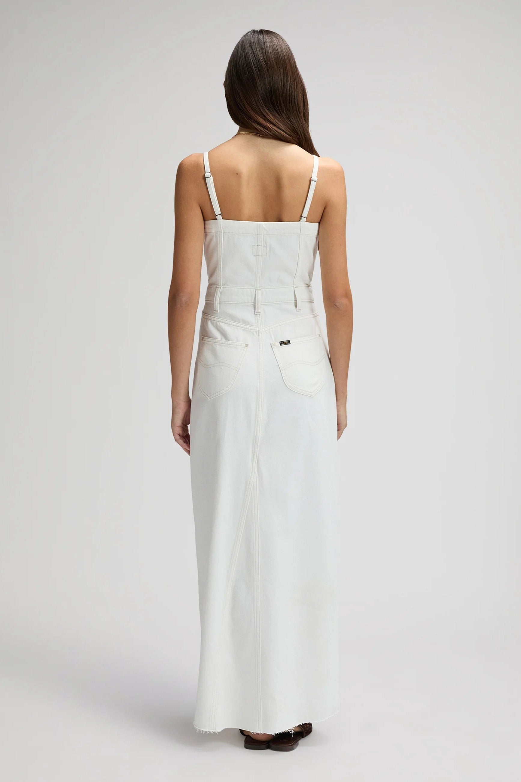 SLIM MAXI DENIM Kjóll