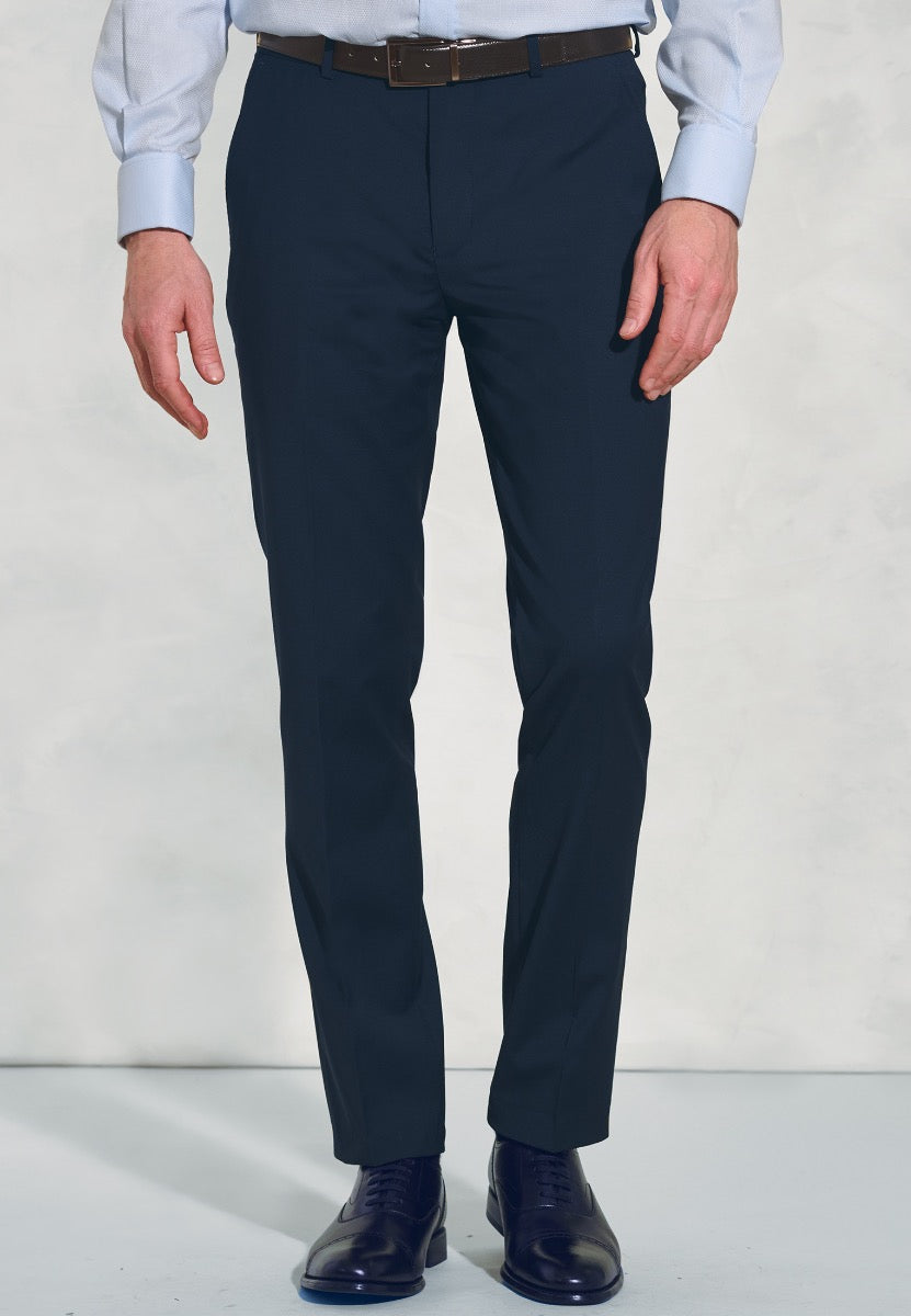 Brook Taverner Herrabuxur Cassino Slim Fit, Dökkblár