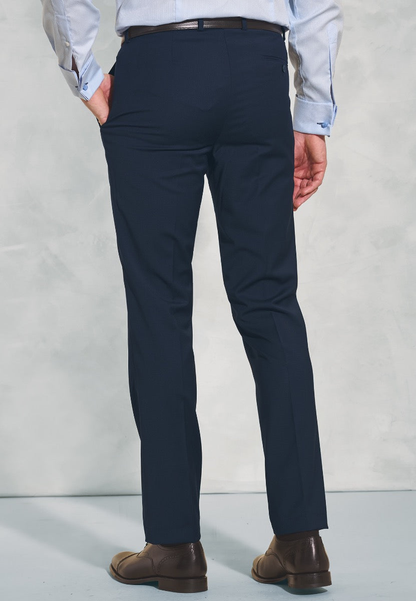 Brook Taverner Herrabuxur Cassino Slim Fit, Dökkblár