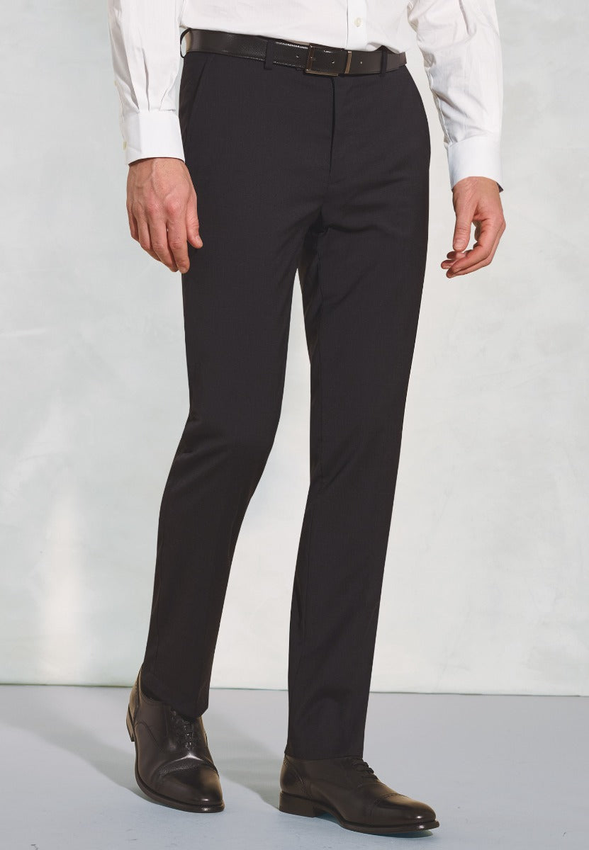 Brook Taverner Herrabuxur Cassino Slim Fit, Kolgrár