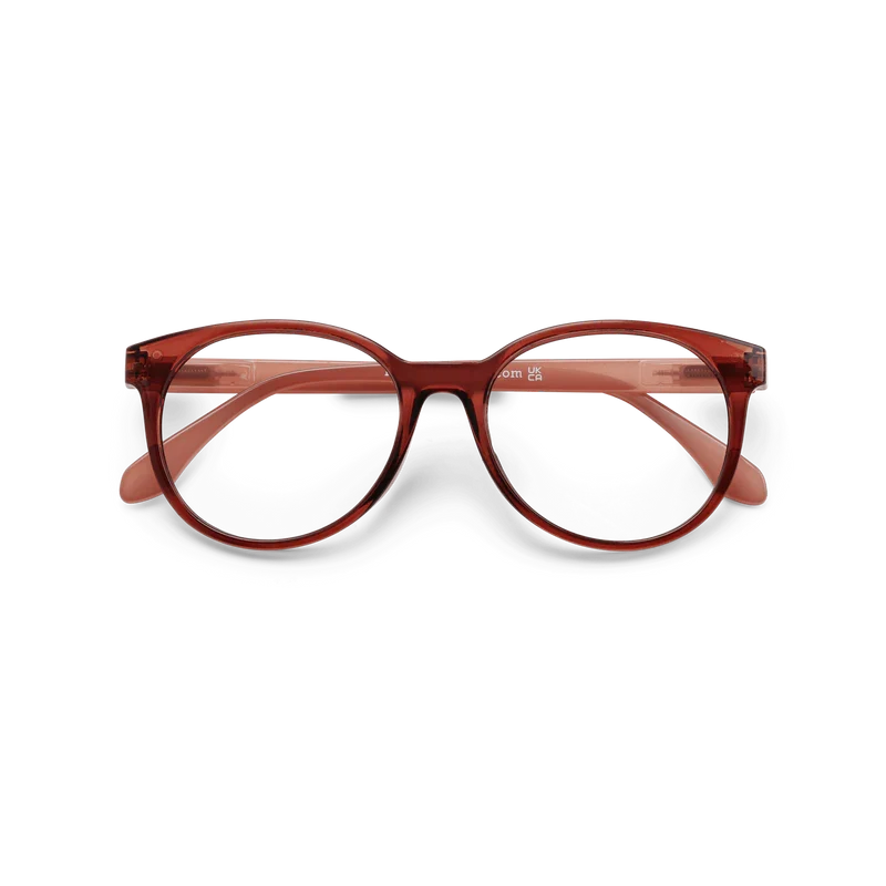 City-mahogany lesgleraugu