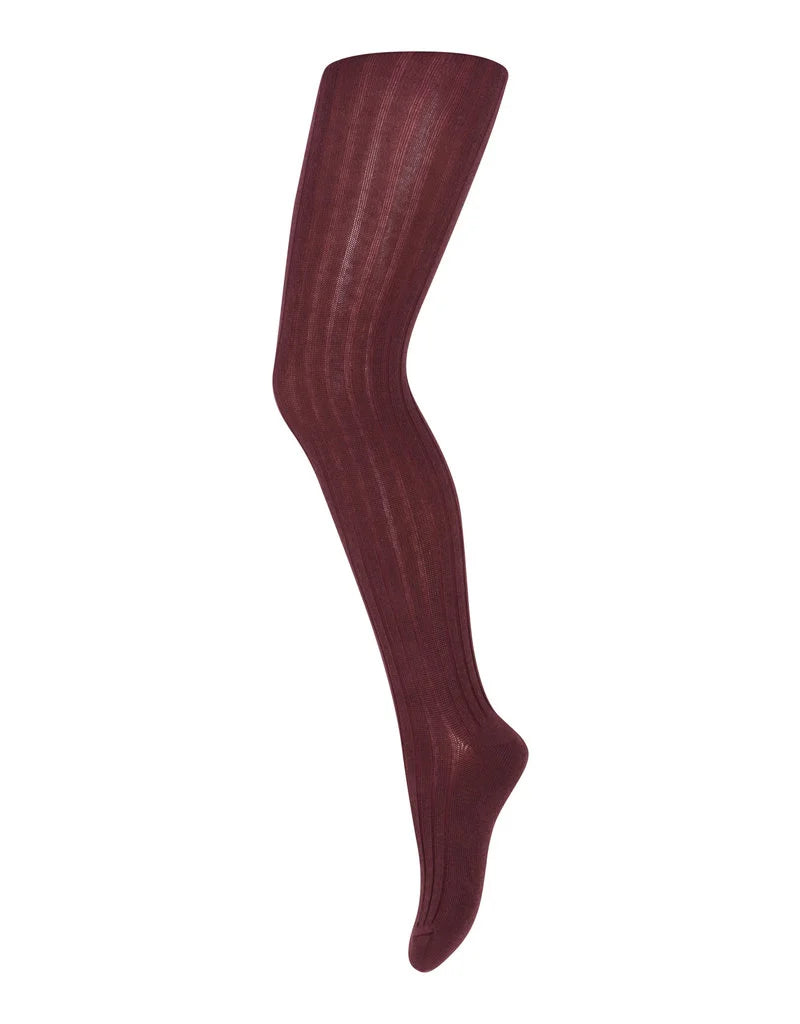 Cotton rib tights, soft breathable ribbed cotton tights for everyday comfort and fit