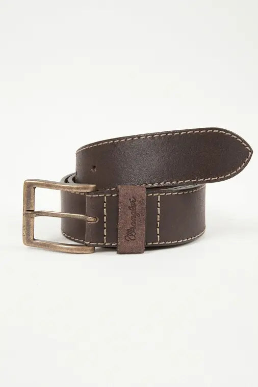 Wrangler belti - Stiched brown