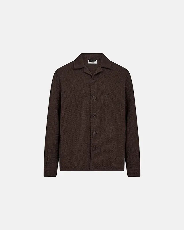 LEO OVERSHIRT - CLASSIC OVERSHIRT WITH STRUCTURED FIT AND BUTTON FRONT