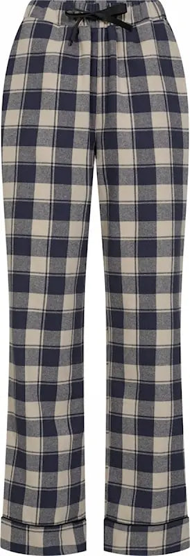 Dökkblátt köflótt