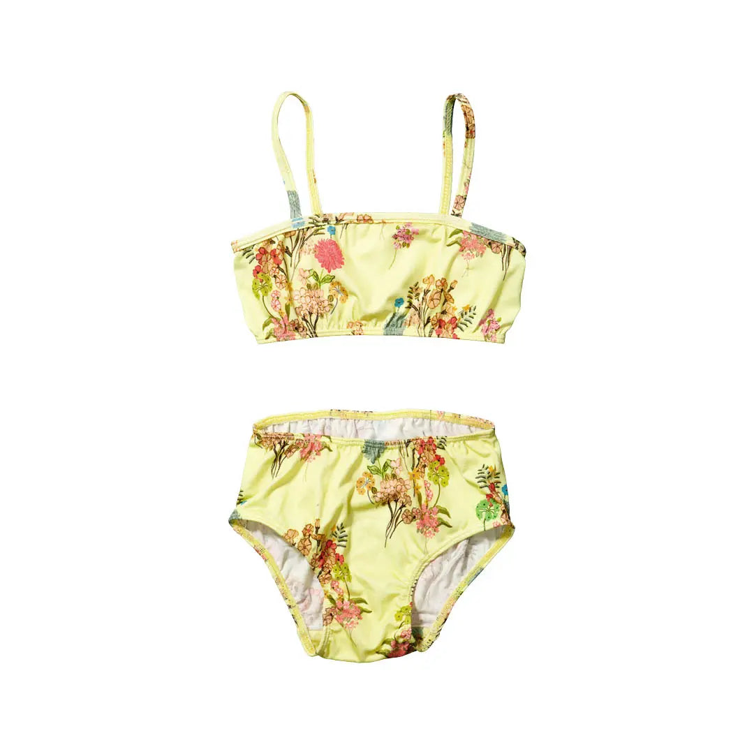 Yellow floral bikini