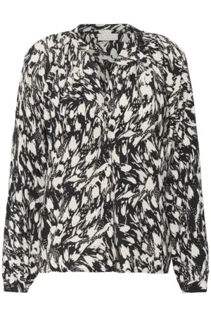 KAjamie Blouse-Black/Turtledove Graphic