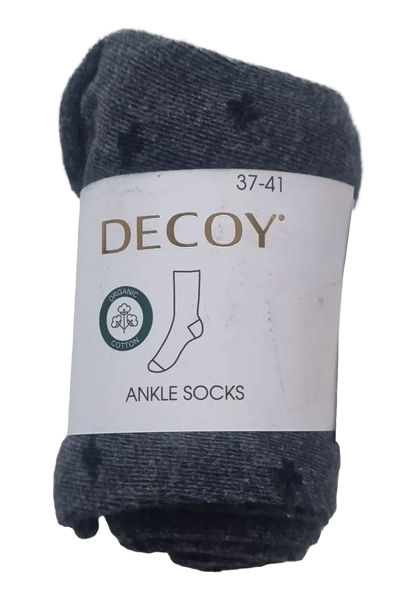 DECOY fineknit bómulasokkar