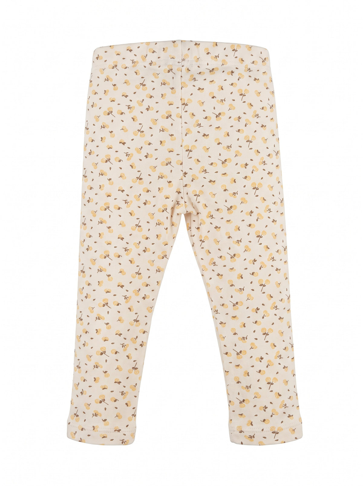 Kids' ankle-length fitted leggings with a soft floral print and elastic waistband.
