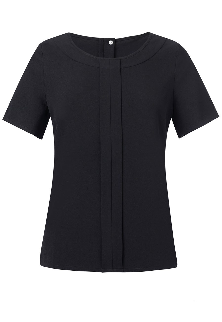Brook Taverner Blússa Verona Crepe, Svartur