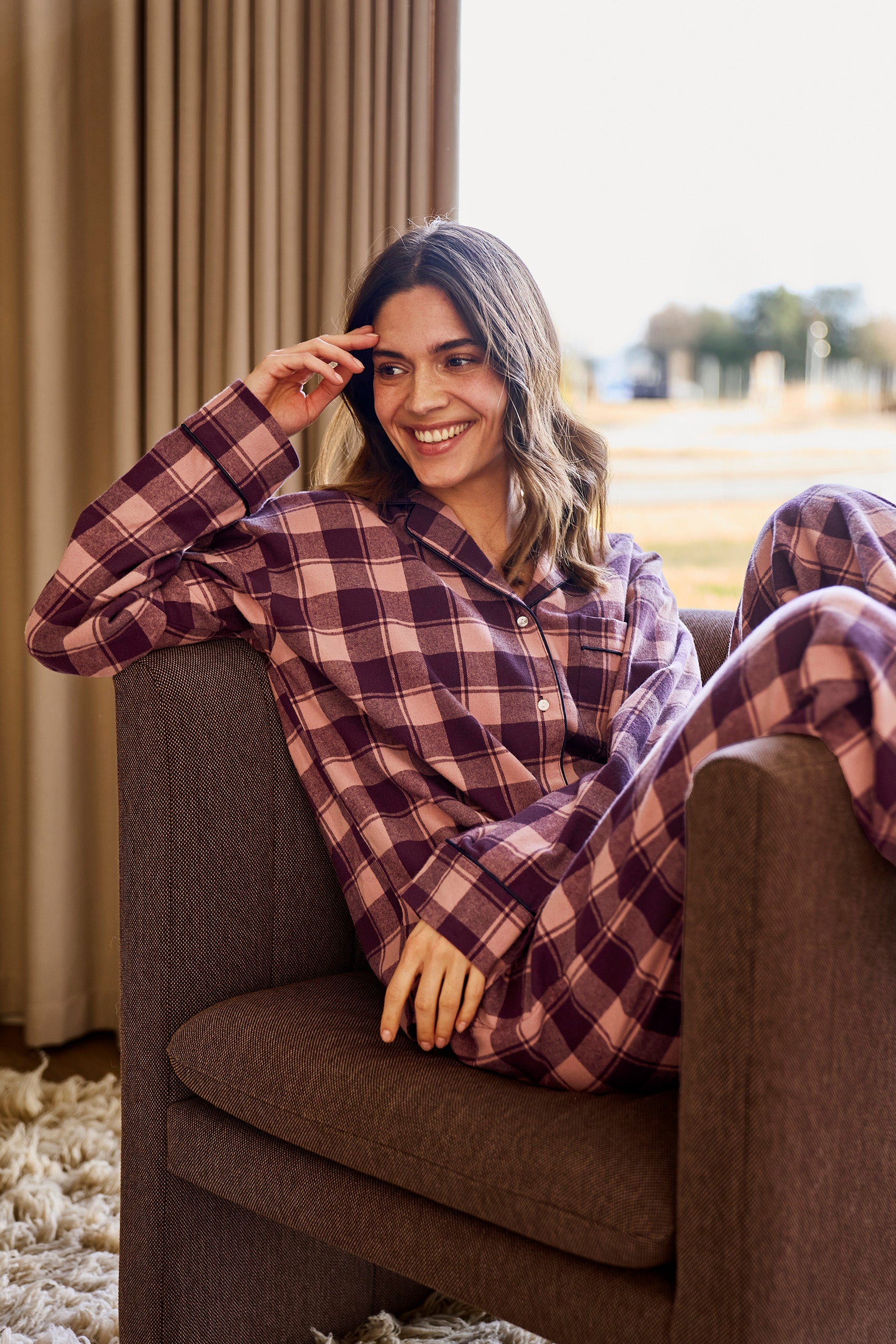 JBS flannel náttfatabuxur