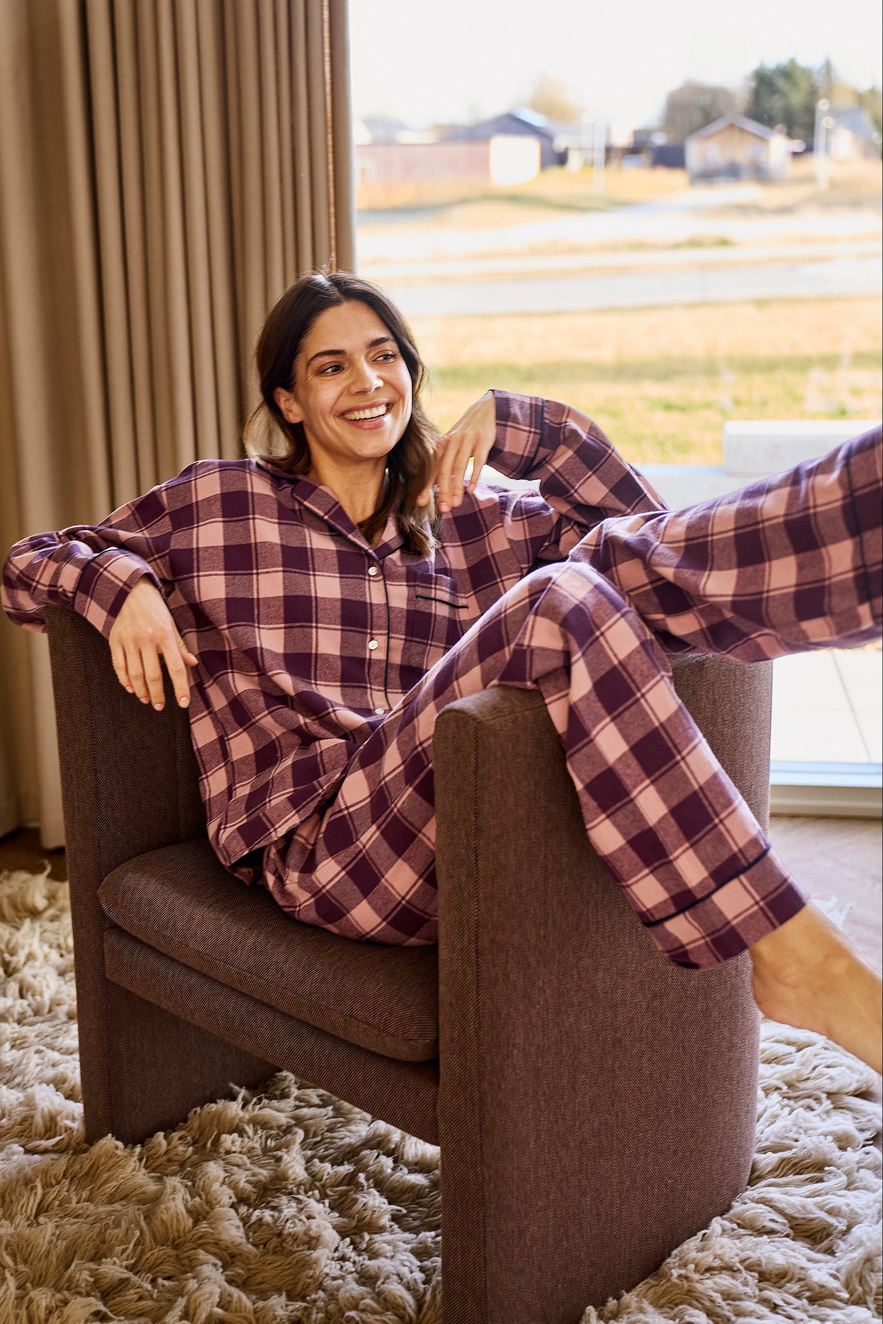 JBS flannel náttfatabuxur