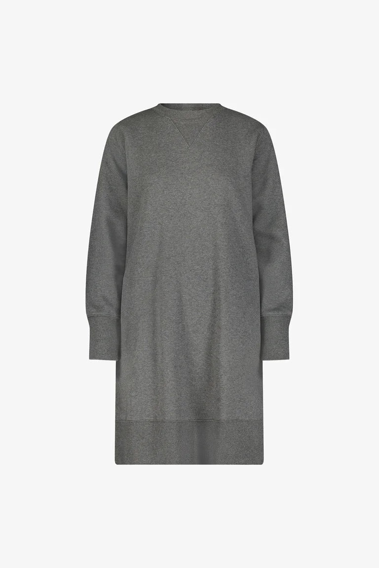 RAGLAN SWEATSHIRT DRESS CHARCOAL HE