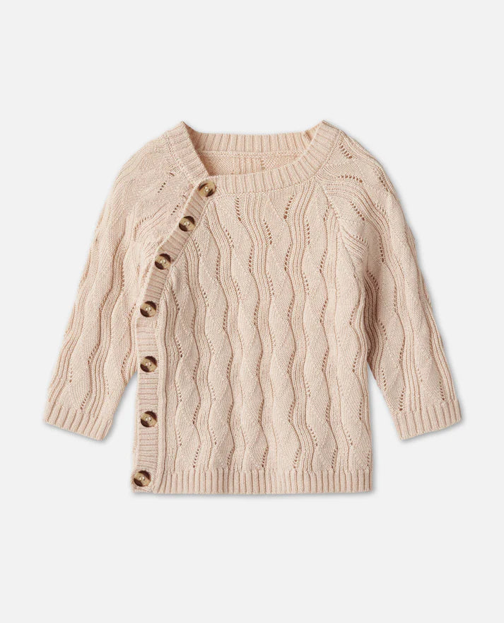 FLIINK - ANDY MERINO CARDIGAN (SAND)