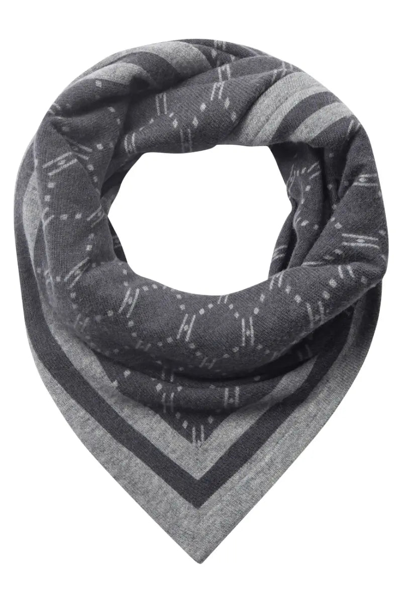 HYPETHEDETAiL triangle scarf (DARK GREY MELANGE) 90%ull 10%kasmír