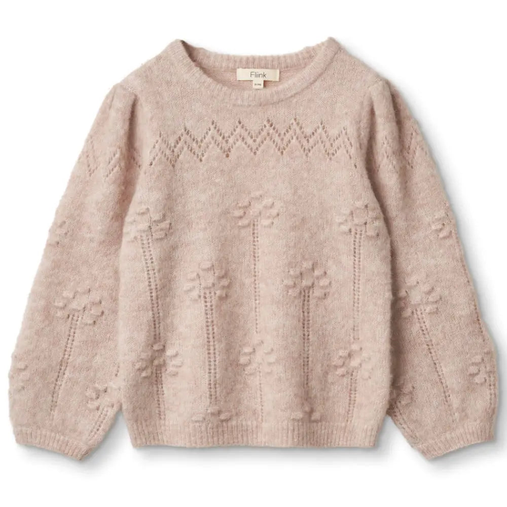 STAR ALPACA BLOUSE-PEACH WHIP