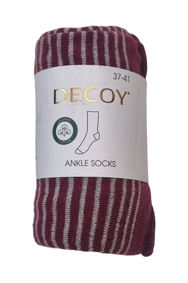 DECOY fineknit bómulasokkar