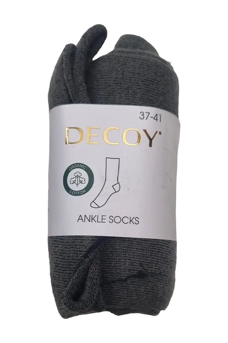 DECOY fineknit bómulasokkar