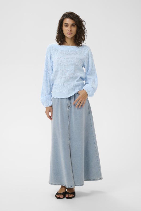 Kaffe KOURTNEY blússa, Nantucket Breeze, heil mynd