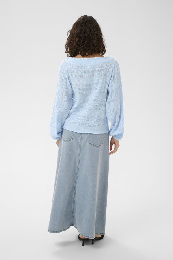 Kaffe KOURTNEY blússa, Nantucket Breeze, aftan