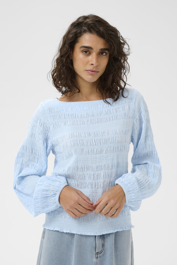 Kaffe KOURTNEY blússa, Nantucket Breeze, framan