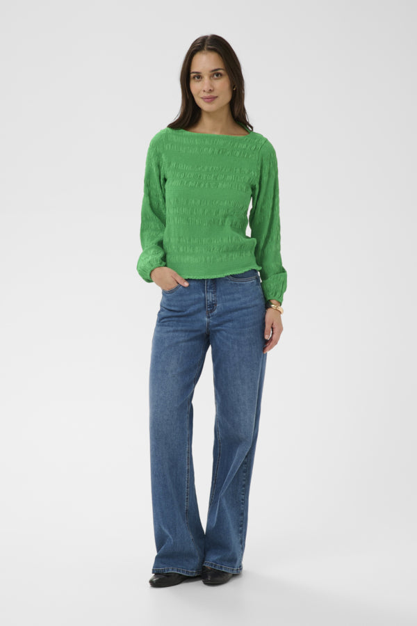 Kaffe KOURTNEY blússa, Bright Green, heil mynd