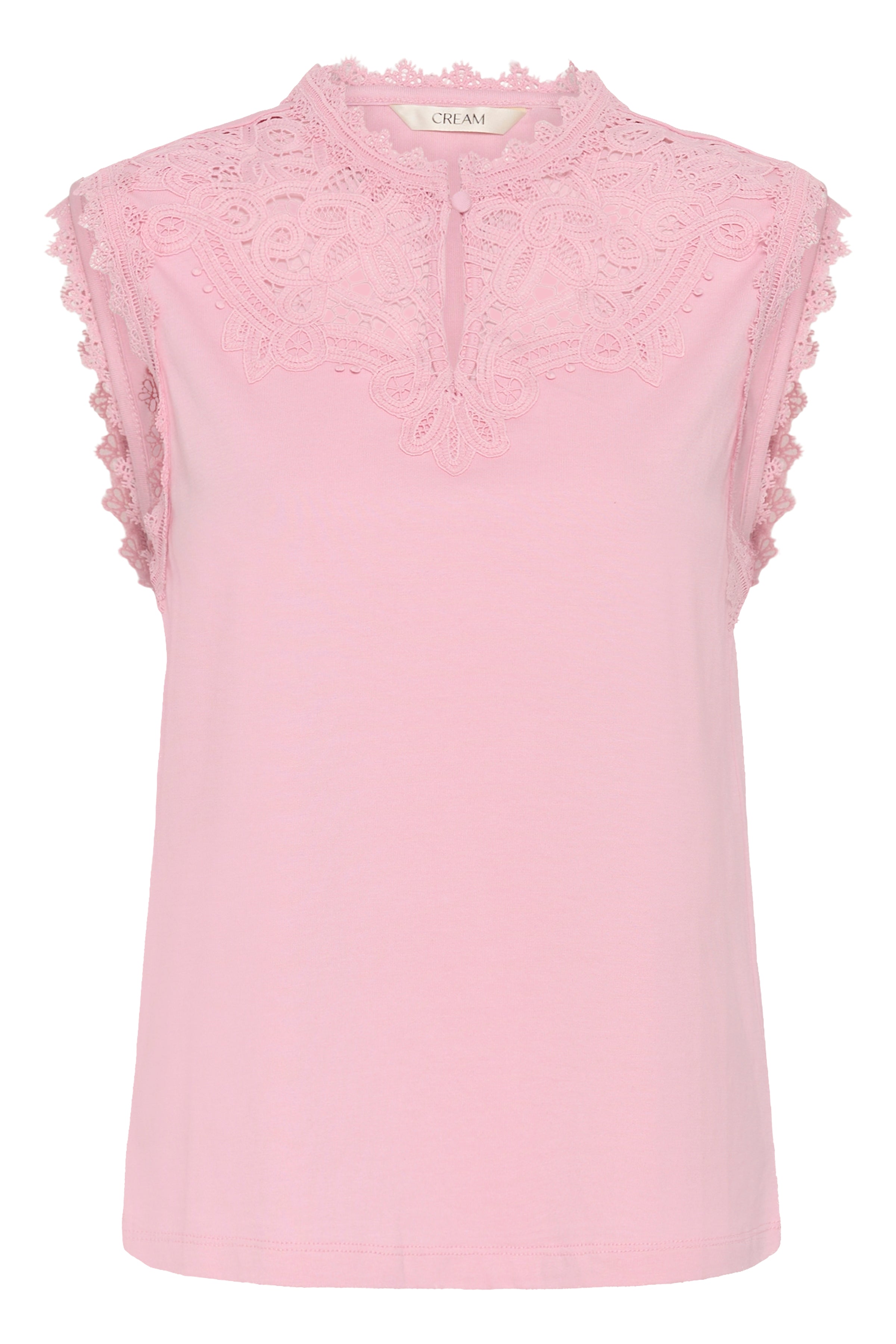 SUNY toppur frá Cream – bleikur (Pink Nector), framhlið
