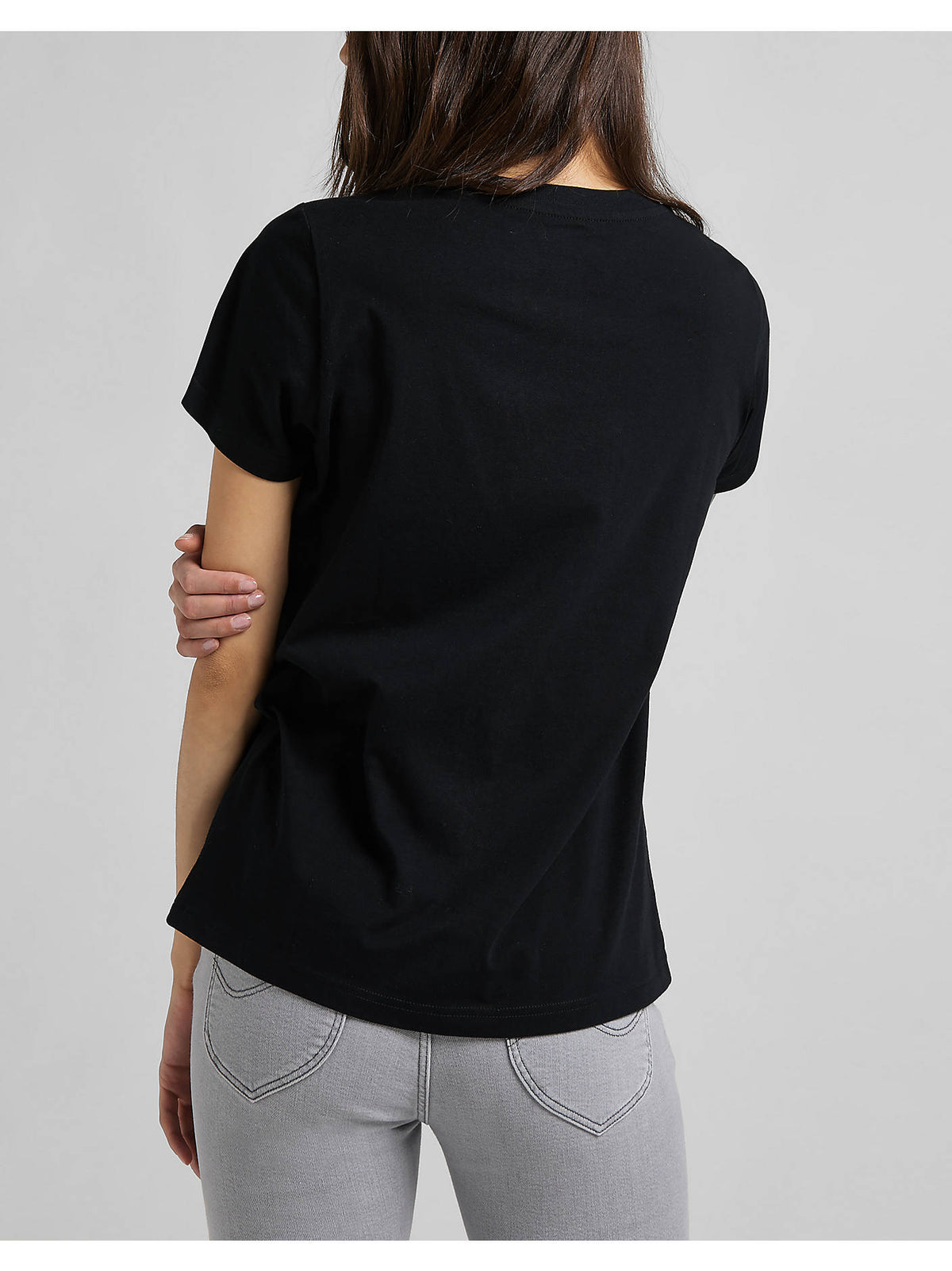 Lee Bolur Logo Tee, Svartur, aftan
