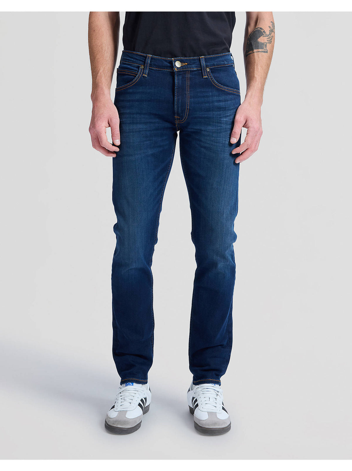 Lee Gallabuxur Luke Slim Tapered, True Authentic, framan