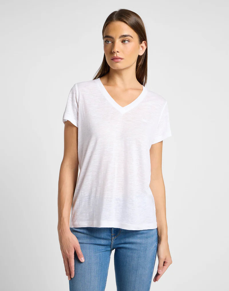 V NECK Stuttermabolur