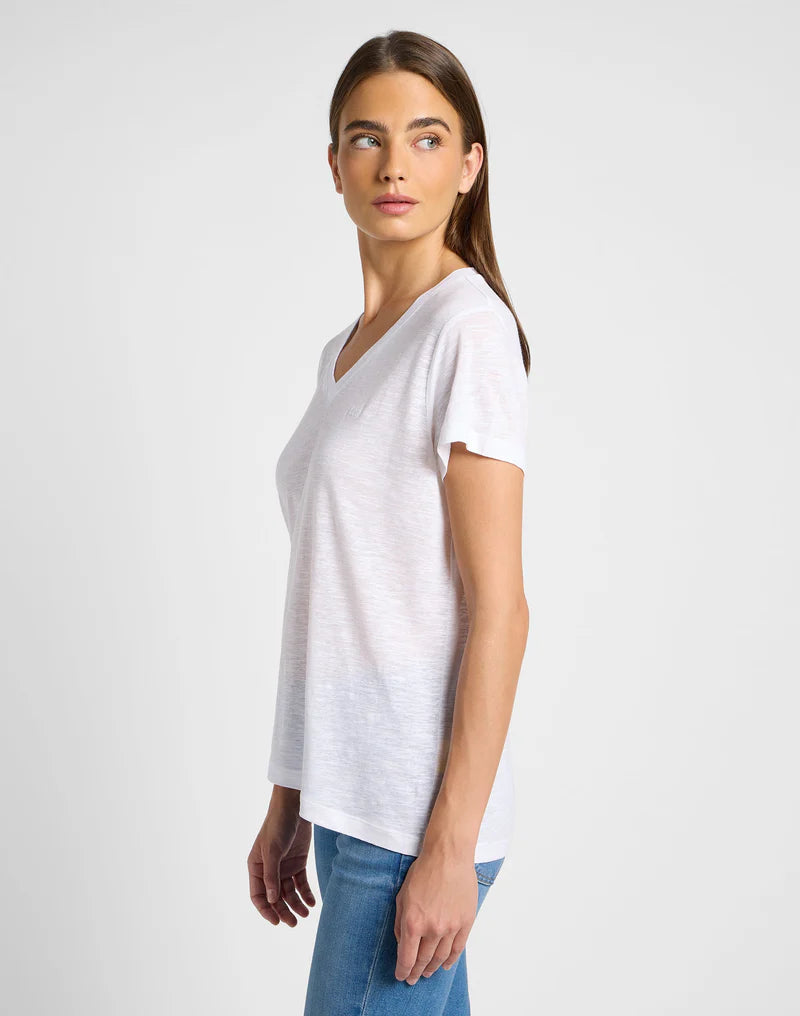 V NECK Stuttermabolur