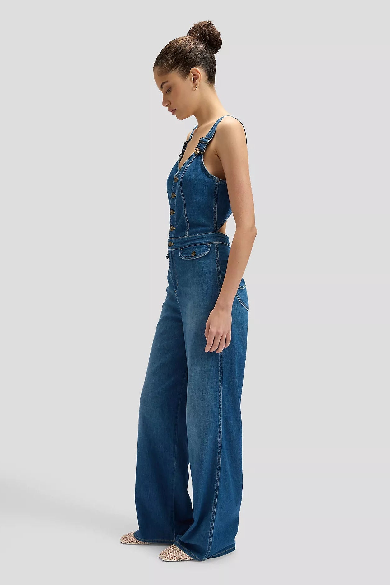 CUT OUT JUMPSUIT BLUE ARROW Gallasamfestingur