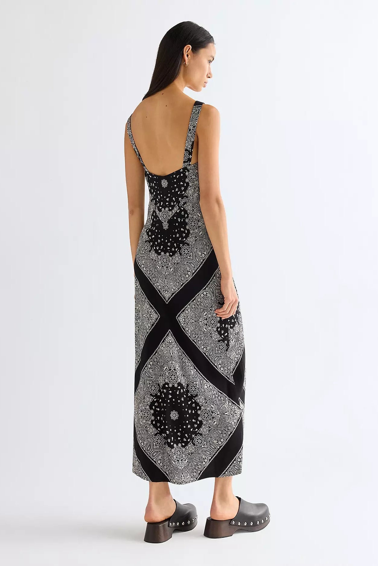 BIAS SLIP DRESS FADED BLACK Kjóll