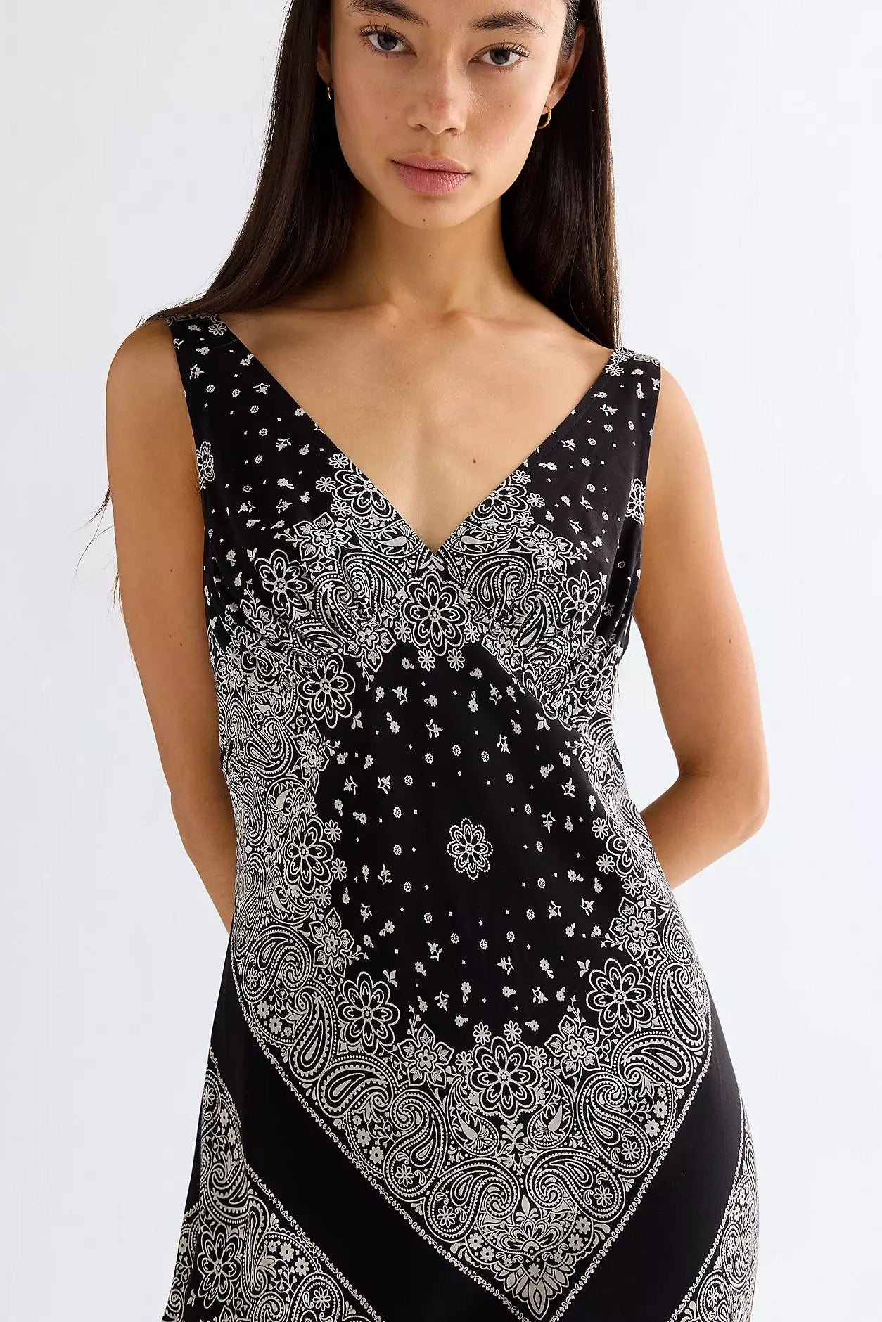 BIAS SLIP DRESS FADED BLACK Kjóll
