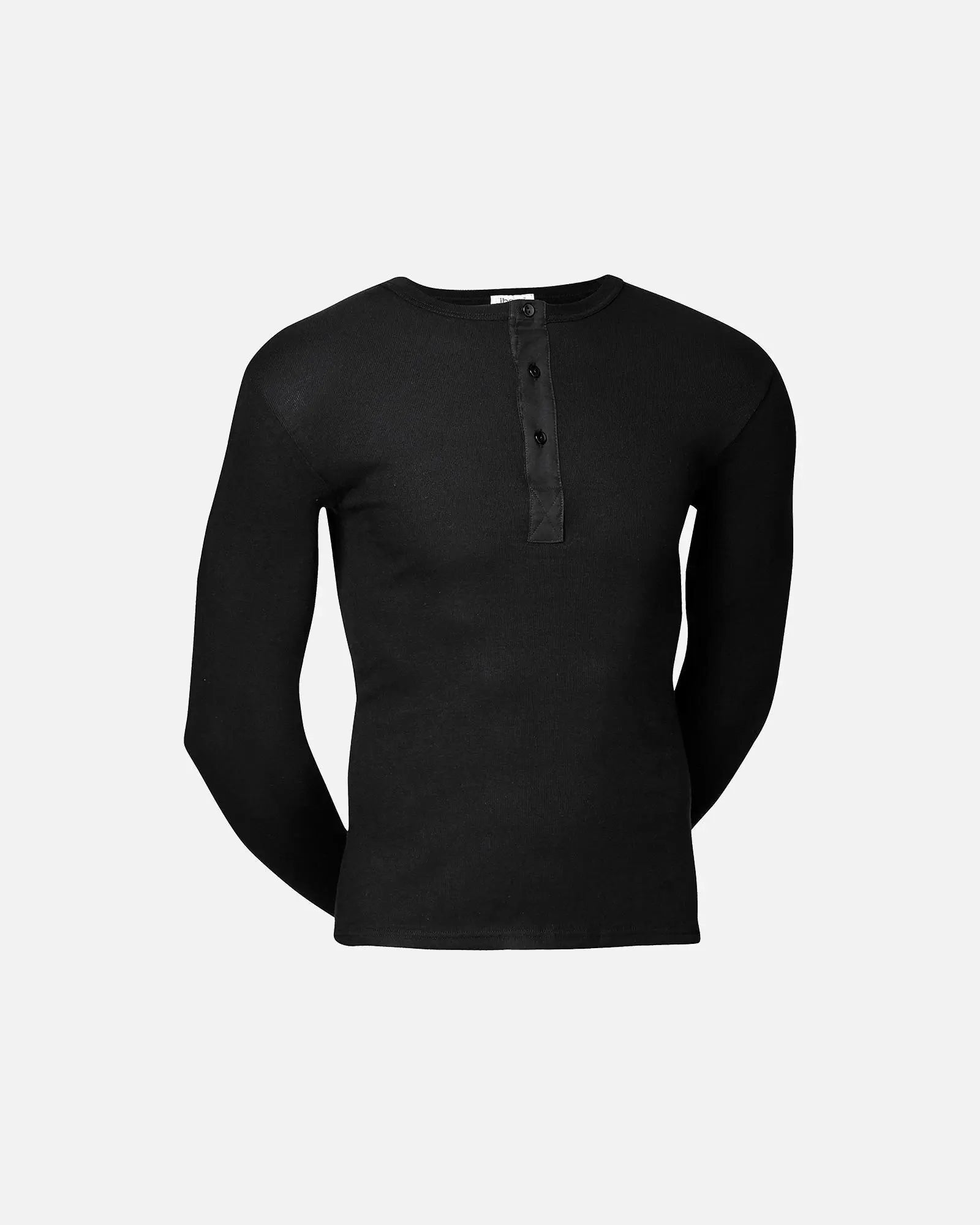 JBS grandad, long sleeve (Black)