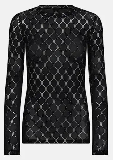 HYPETHEDETAiL blouse w/print (Black)