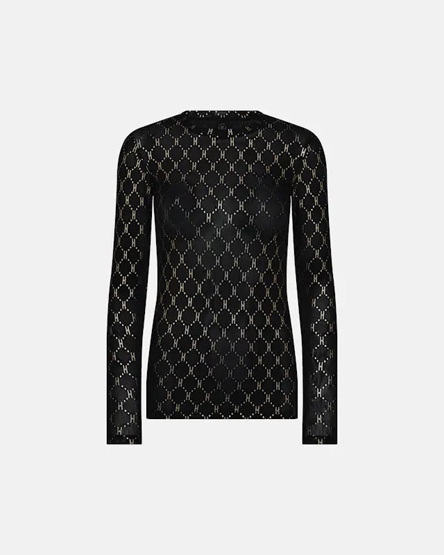 HYPETHEDETAiL blouse w/print (Golden)