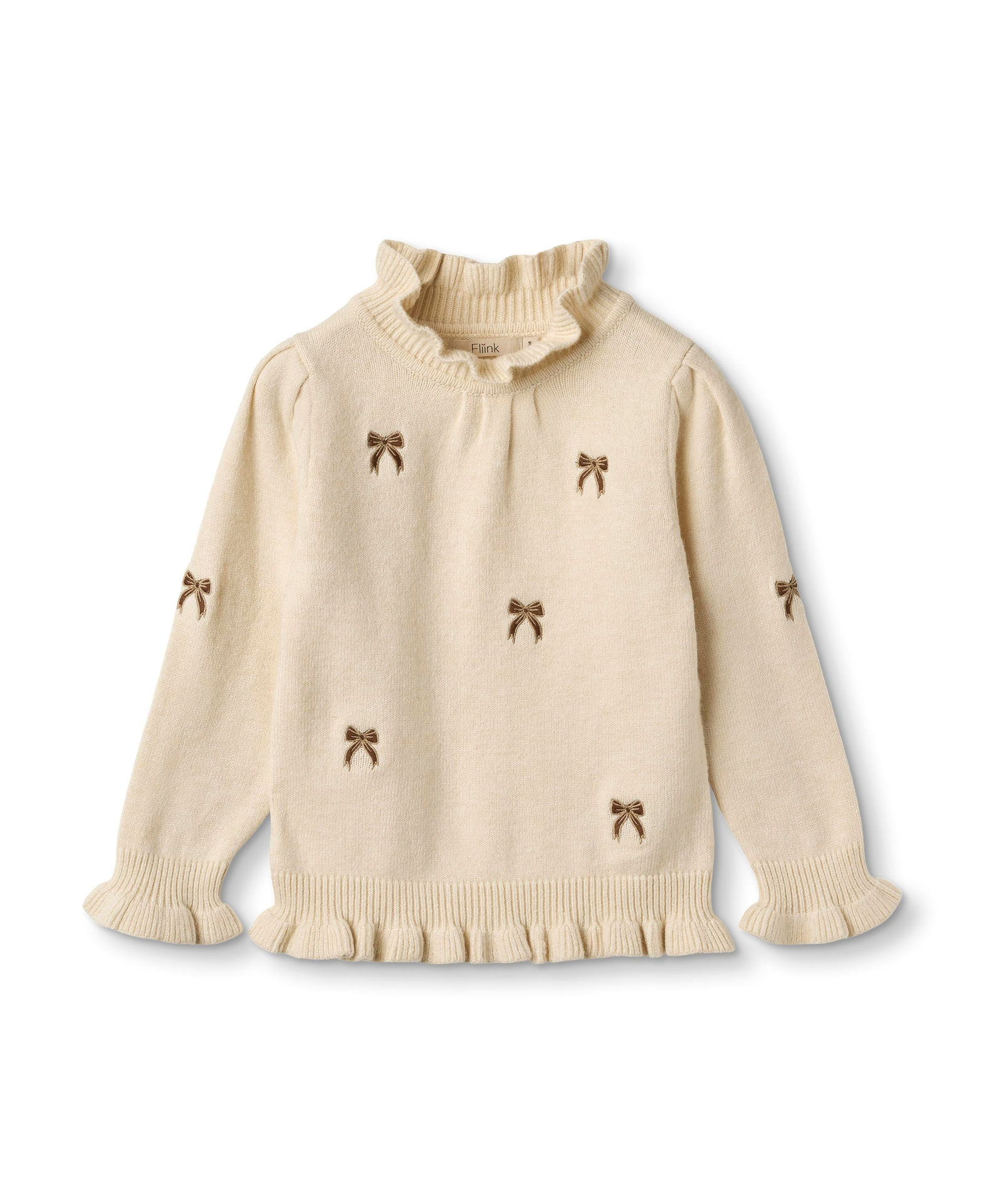 BENNA BOW BLOUSE-SANDSHELL