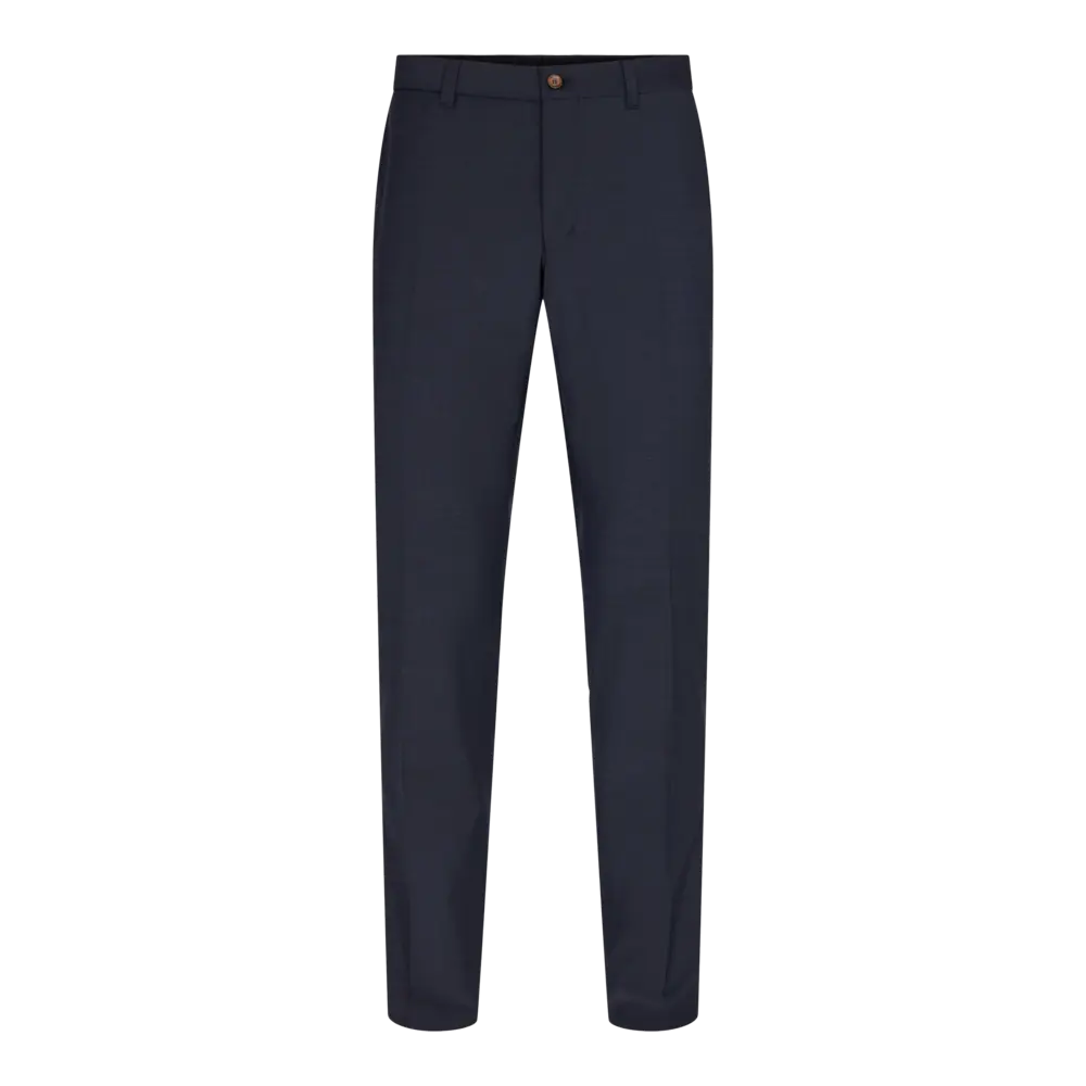 Wool Trousers in Modern Fit (Dark Navy)